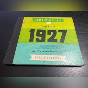 Songs Of Our Times Hits Of 1927 Vintage Decca Vinyl Records Book